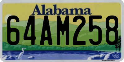 AL license plate 64AM258