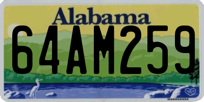 AL license plate 64AM259