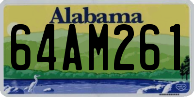 AL license plate 64AM261
