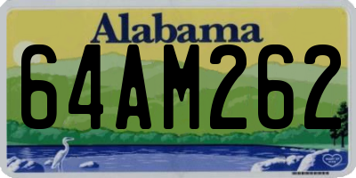 AL license plate 64AM262