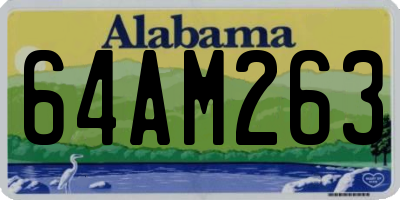AL license plate 64AM263