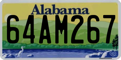 AL license plate 64AM267