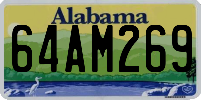 AL license plate 64AM269