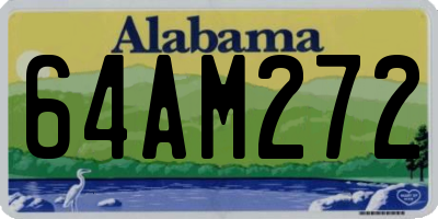 AL license plate 64AM272