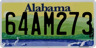 AL license plate 64AM273