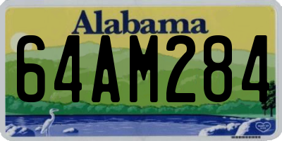 AL license plate 64AM284