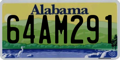 AL license plate 64AM291