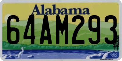 AL license plate 64AM293