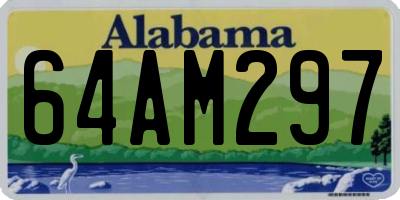AL license plate 64AM297