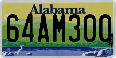 AL license plate 64AM300