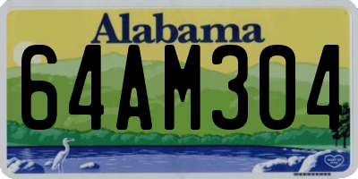 AL license plate 64AM304