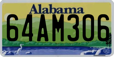 AL license plate 64AM306