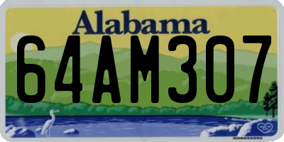 AL license plate 64AM307