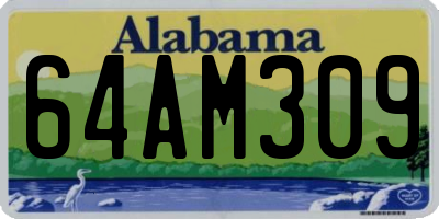 AL license plate 64AM309