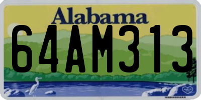 AL license plate 64AM313