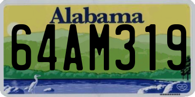 AL license plate 64AM319