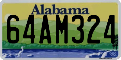 AL license plate 64AM324
