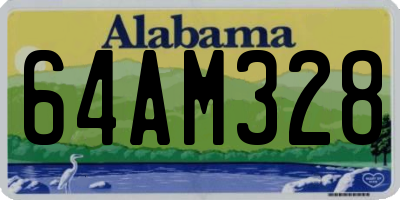 AL license plate 64AM328