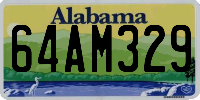 AL license plate 64AM329