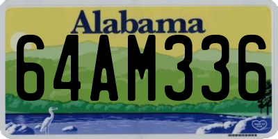 AL license plate 64AM336