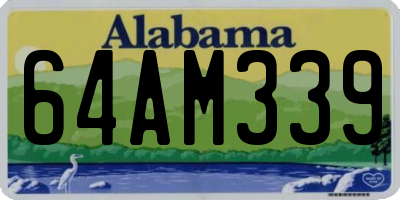AL license plate 64AM339