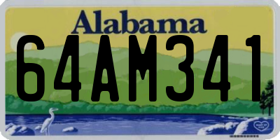 AL license plate 64AM341