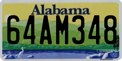 AL license plate 64AM348