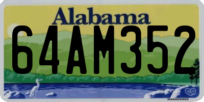 AL license plate 64AM352