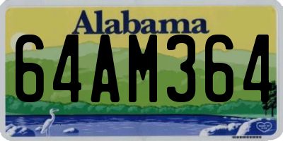 AL license plate 64AM364