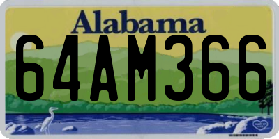 AL license plate 64AM366