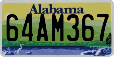 AL license plate 64AM367