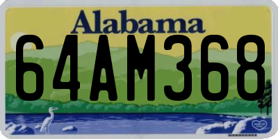 AL license plate 64AM368