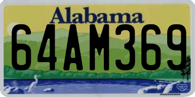 AL license plate 64AM369