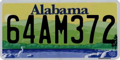 AL license plate 64AM372
