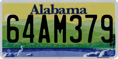 AL license plate 64AM379