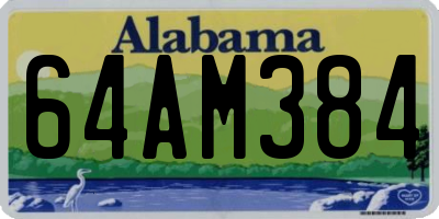 AL license plate 64AM384