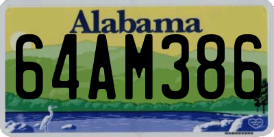AL license plate 64AM386