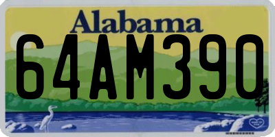 AL license plate 64AM390
