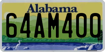AL license plate 64AM400