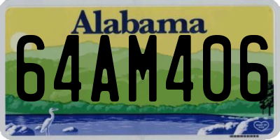AL license plate 64AM406