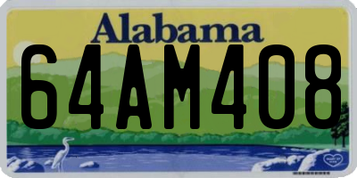 AL license plate 64AM408