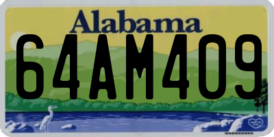AL license plate 64AM409