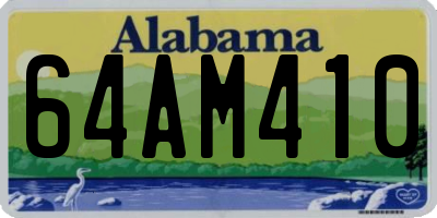 AL license plate 64AM410
