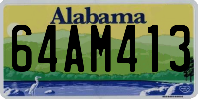 AL license plate 64AM413