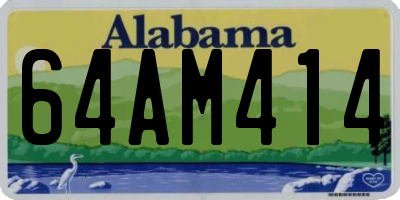 AL license plate 64AM414