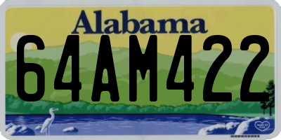 AL license plate 64AM422