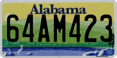 AL license plate 64AM423