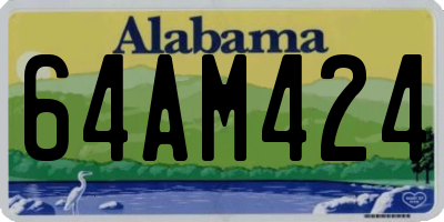 AL license plate 64AM424