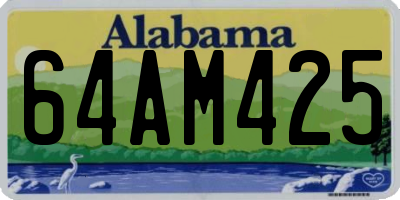 AL license plate 64AM425