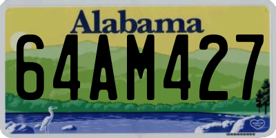 AL license plate 64AM427